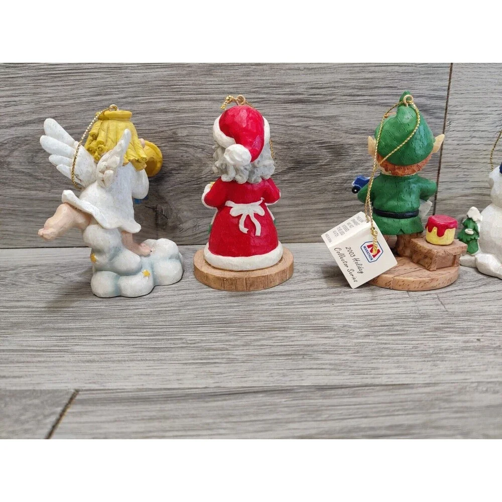 Marathon Gas Christmas Ornaments 2003 Complete Series 3 Set of 6